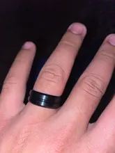 Anillo de diseño sencillo para hombre, accesorios de dedo, color morado y negro, joyería para cumpleaños