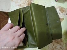 Bolso largo de piel auténtica a la moda para mujer, Cartera de mano con diseño de marca de carteras para teléfono móvil, tarjetero