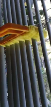 Cepillo de limpieza de ventanas, limpiador de polvo de aire acondicionado con cuchilla veneciana lavable, útil, microfibra