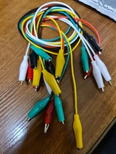 Alligator-Clip Battery Power-Cord Electric-Clamp DIY Small 10pcs Color Sheath 50cm Test-Clamp.28mm35mm45mm