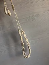 Caliente Concha Collar de conchas marinas de la joyería de las mujeres de verano de playa Concha gargantilla bohemio cuerda Cowrie collares de abalorios Collar hecho a mano de la mujer