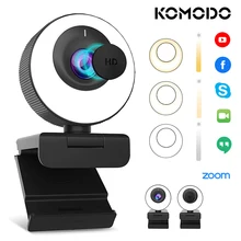 60FPS AutoFocus Webcam with 2X Digital Zoom Ring Light & Privacy Cover Software Included 1080P FHD Streaming Web Camera Dual St
60FPS AutoFocus Webcam with 2X Digital Zoom Ring Light & Privacy Cover Software Included 1080P FHD Streaming Web Camera Dual St