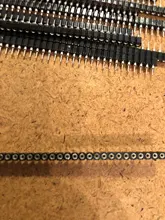 Conector de enchufe de cristal, 1x40P, 2,54mm, agujero redondo, hembra, hojalata de una sola fila, 40 Pines, 0,1 pulgadas, apilable, irrompible, PCB, IC, 10 Uds.