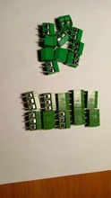 Terminal-Block Connector Screw KF301-4P Pitch PCB 2P Straight 3P Pin 10pcs/Lot Blue Green