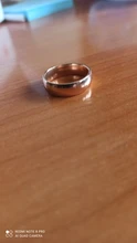 Anillos de marca de 6mm de Color oro rosa sin decoloración para mujeres y hombres, anillos para amantes de bodas, joyería fina de oro rosa