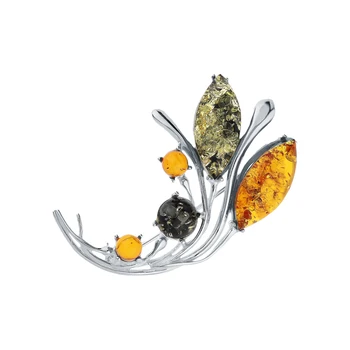 Silver brooch with amber sunlight
Silver brooch with amber sunlight