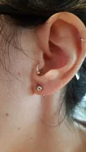 Pendientes pequeños de plata de ley S925 para mujer, con forma de hueso del oído, orejera hipoalergénica sencilla, con personalidad