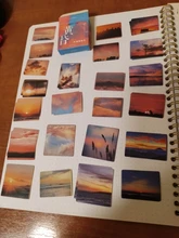 Mohamm-pegatinas en caja de estilo de vida para chica, pegatinas escamas de decoración de flores, libro de paisaje Ins, regalo escolar, 45 Uds.