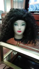 Mongol Afro rizado Pelo Rizado de la onda de agua 3 mechones con cierre cabello humano brasileño armadura paquete negro las mujeres XISHIXIU