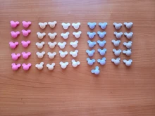 LOFCA 10 Uds de dentición silicona ratón mordedor de cuentas para bebé perlas de silicona de grado de alimentos BPA libre DIY colgante de collar hacer