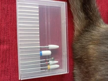 Estuche de almacenamiento para brocas de uñas, contenedor de soporte de cortador de molino eléctrico, caja vacía de acrílico, accesorios, LA994-1 de herramientas