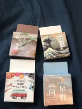 46 unidades por paquete, pegatinas de etiqueta de paisaje de viaje, etiquetas de papelería decorativas, pegatinas de Scrapbooking, álbum diario Diy, etiqueta adhesiva
