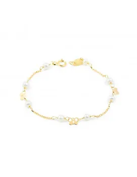 Bracelet Bebe gold Butterfly with pearls
Bracelet Bebe gold Butterfly with pearls