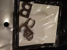 Anillo con apertura ajustable iniciales del nombre para mujer, ancho hueco, grueso, letras de A-Z, 3 colores, Metal, alfabeto, fiesta, joyería