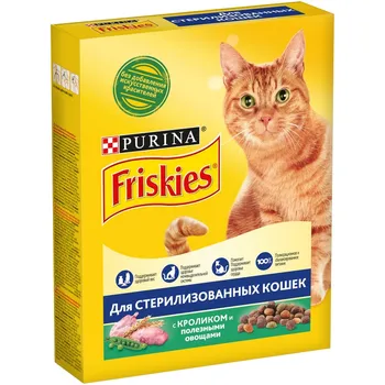 Friskies Sterilised food кастрированных cat and стерилизованных cat, Rabbit, 300g.
Friskies Sterilised food кастрированных cat and стерилизованных cat, Rabbit, 300g.