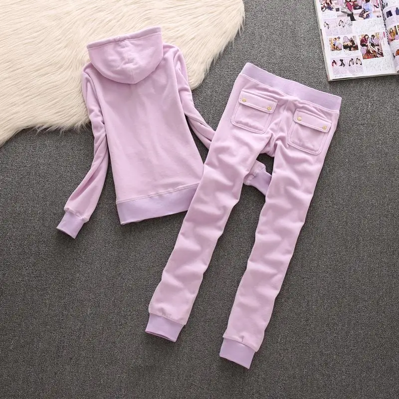 Sweatshirts and Pencil Pants Velvet Women Activewear Zip Hooded Jacket Solid Color Jogger Trousers Suit 2 Piece Set
Sweatshirts and Pencil Pants Velvet Women Activewear Zip Hooded Jacket Solid Color Jogger Trousers Suit 2 Piece Set