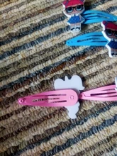LOL Surprise-horquilla de muñeca de goma, accesorios para el cabello, estampado de resina de dibujos animados, tocado para niña, 6 uds.