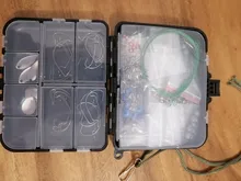 Unids/caja de aparejos de pesca, accesorios para cajas, juego con ganchos, peso plomo a presión para cebo de carpa, señuelo, accesorios de invierno, 246