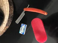 Navaja de afeitar profesional para hombre, navajas de acero inoxidable con borde para peluquería recta, plegable, herramientas de estilismo para depilación, cuchillas de 10 Uds.