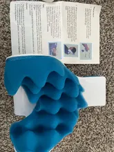 Soporte para el cuello calmante para la tensión relajante de hombros y cuello esponja azul libera tensión muscular alivia el dolor tighteness Theraputic
