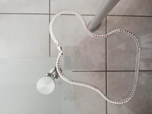 AGLOVER-collar de cadena de Plata de Ley 925 para mujer y hombre, 20 pulgadas, oro de 18k, 6mm, laterales completos, joyería, abalorio, regalo