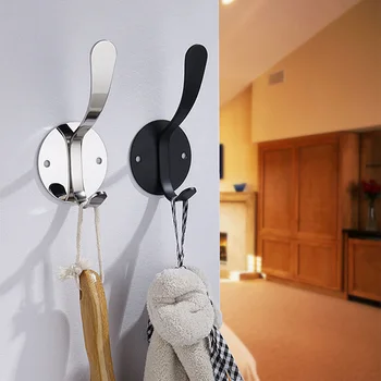 4Pcs/set Wall Hooks Stainless Steel 3M Sticker Adhesive Clothes Coat Hat Hanger Towel Hook Robe Hook Bathroom Accessory 
4Pcs/set Wall Hooks Stainless Steel 3M Sticker Adhesive Clothes Coat Hat Hanger Towel Hook Robe Hook Bathroom Accessory