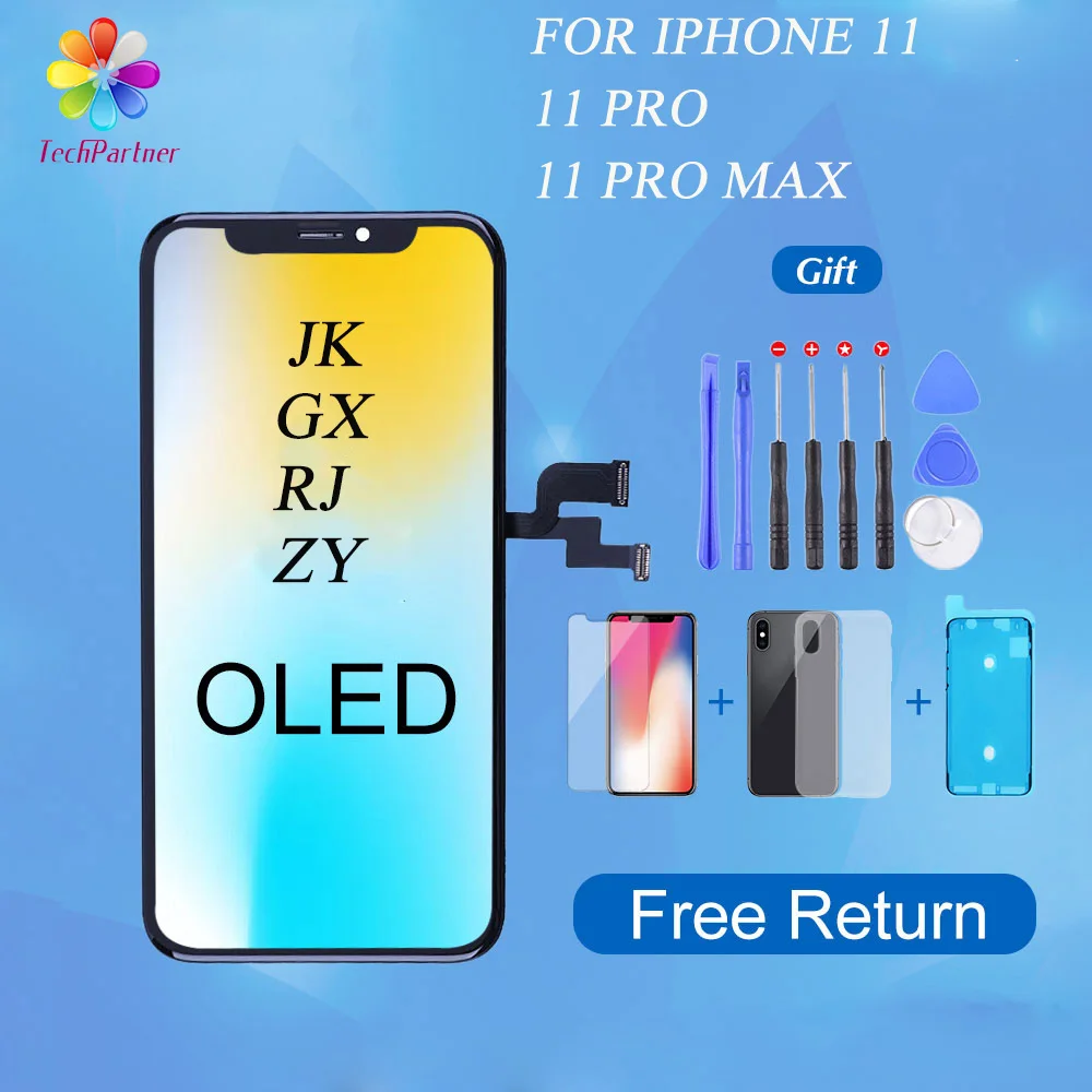GX JK RJ ZY Incell Pantalla For iPhone 11 Pro OLED Screen Replacement 3D Touch For iPhone 11 LCD Display
GX JK RJ ZY Incell Pantalla For iPhone 11 Pro OLED Screen Replacement 3D Touch For iPhone 11 LCD Display