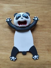 Marcapáginas con dibujos de Panda y Shiba Inu, Material de PVC, en estéreo 3D, Material escolar, Material de papelería, 1 unidad