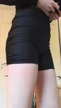 Pantalones cortos deportivos para mujer, Shorts ajustados elásticos de cintura elástica negro, informales, para Fitness, para verano