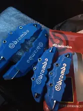 Uds 3D pinza de freno de disco Universal de estilo de disco delantero y trasero Kit de 17 pulgadas 2 piezas medio y 2 piezas pequeñas