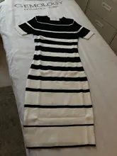 H Han Queen-Vestidos de punto a rayas para mujer, vestido de otoño Vintage, Bodycon de tubo para oficina, vestido elegante sencillo de fondo