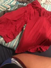 Pantalones de pierna ancha para mujer, pantalón de cintura elástica, holgado, Casual, de cintura alta, para verano, 2636