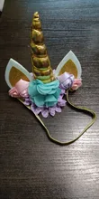Diadema de cuerno de unicornio para bebé, regalos de cumpleaños para niños, diademas para chicas, suministros de fiesta, accesorios de fotografía recién nacido
