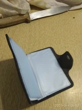 Tarjetero con hebilla de cuero PU para hombre y mujer, Cartera de viaje, tarjetero de identificación de negocios, a la moda, AIC88