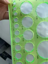 Kit de regla con plantilla para filigranas, tamaño del círculo, Origami, manualidades de papel, reglas creativas enfriadas, herramienta artesanal, Proveedores de oficina escolar, 1 ud.