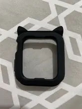 Funda protectora para Apple Watch 4, 5, 6 se, 40mm, 44mm, silicona suave con un dibujo animado, orejas de gato, iWatch Series 3, 2, 42mm y 38mm