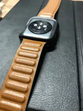 Correa de cuero para Apple watch, correa de 44mm, 40mm, 38mm, 42mm, 1:1, Original, con lazo magnético, iWatch seires 5 4 SE 6