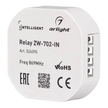 026090 intelligent Arlight relay module zw-702-in (100-240V, 2x5a) 1 PCs
026090 intelligent Arlight relay module zw-702-in (100-240V, 2x5a) 1 PCs