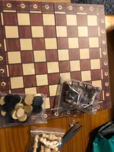 Juego de ajedrez de madera Super magnético, damas de Backgammon, juego de ajedrez antiguo 3 en 1, pieza de ajedrez de madera y tablero de ajedrez