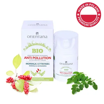 Orientana 99% Natural 100% Vegan Bio Active Protect Cream ANTI POLLUTION with Moringa & Schisandra, 50ml
Orientana 99% Natural 100% Vegan Bio Active Protect Cream ANTI POLLUTION with Moringa & Schisandra, 50ml