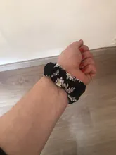 Scrunchie correa de reloj Apple watch banda 40mm 44mm 42mm 38mm 42mm nailon elástico Solo lazo pulsera brazalete de la serie 6 5 4 3 se banda