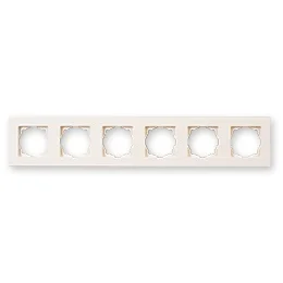 PnpnElectrıc Gns Eqona Six Frame 6 Gang Frame Cream 
PnpnElectrıc Gns Eqona Six Frame 6 Gang Frame Cream