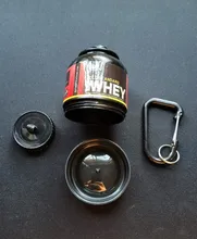 Mini botella de medicina con embudo de salud, mezclador de proteína en polvo, con llavero, deportiva al aire libre, taza de agua pequeña