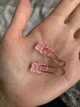 2 uds. De sujetadores de papel de Metal y oro rosa para mujer, estilo de oficina para mujer, papelería escolar, suministros decorativos para fotos, papelería