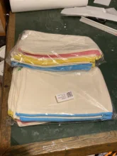 Bolsa de cosméticos multiusos 12 Uds. Bolsas de maquillaje con bolsa de lona con cierre bolsa de lápiz bolsa de aseo de viaje para diseño DIY