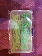 Cuentas de pesca luminosas, tubo de 170 unids/set de cuentas flotantes de goma suave, accesorios de manga de tubo de aparejo de pesca