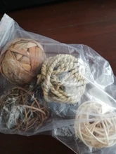 4Pcs Natural Small Animal Activity Chew Toys Rabbits Bird Parrot Play Rattan Balls