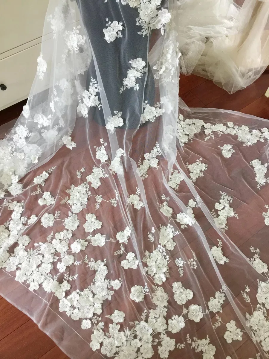 3D Flowers African Lace Fabric Beaded French Lace Fabric Appliques Tulle Lace Bridal Wedding/party Dress Lace
3D Flowers African Lace Fabric Beaded French Lace Fabric Appliques Tulle Lace Bridal Wedding/party Dress Lace