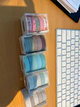 5 unids/caja cinta Washi japonesa de bricolaje decoración planificador de colección de recortes ancho papel adhesivo Etiqueta de cinta adhesiva de La etiqueta engomada de papelería