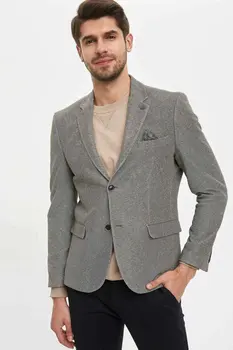 DeFacto Man's Spring Blazer Men's Smart Casual Blazer Coats Men's Solid Color Blazer Suits Business Suit-N0504AZ20SP
DeFacto Man's Spring Blazer Men's Smart Casual Blazer Coats Men's Solid Color Blazer Suits Business Suit-N0504AZ20SP